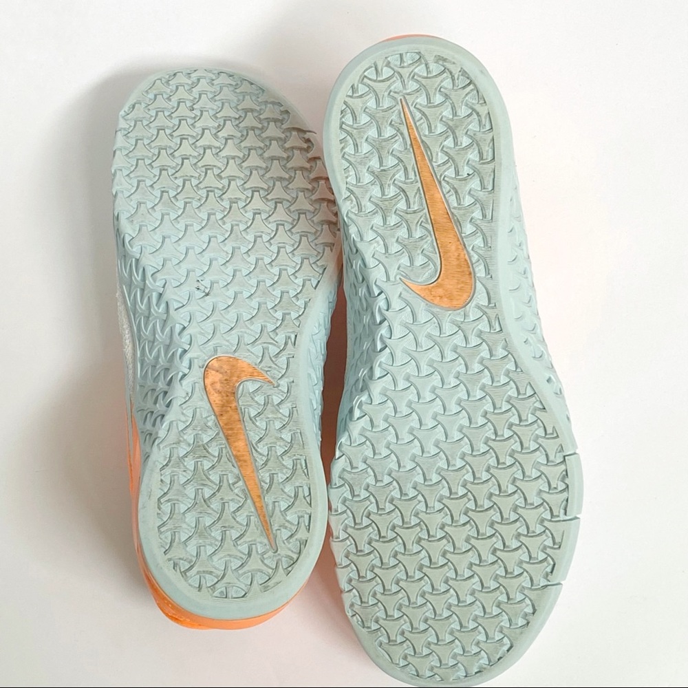 Nike Metcon 3 orange white blue material lace up trainers sneakers - Picture 7 of 8